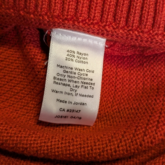 NWT Women's Talbots Rust Original Turtleneck Tunic Sweater | Size S - Picture 10 of 11